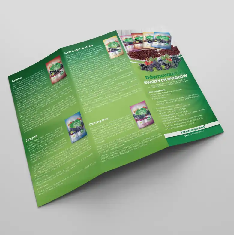 ulotka informacyjna marketingowa