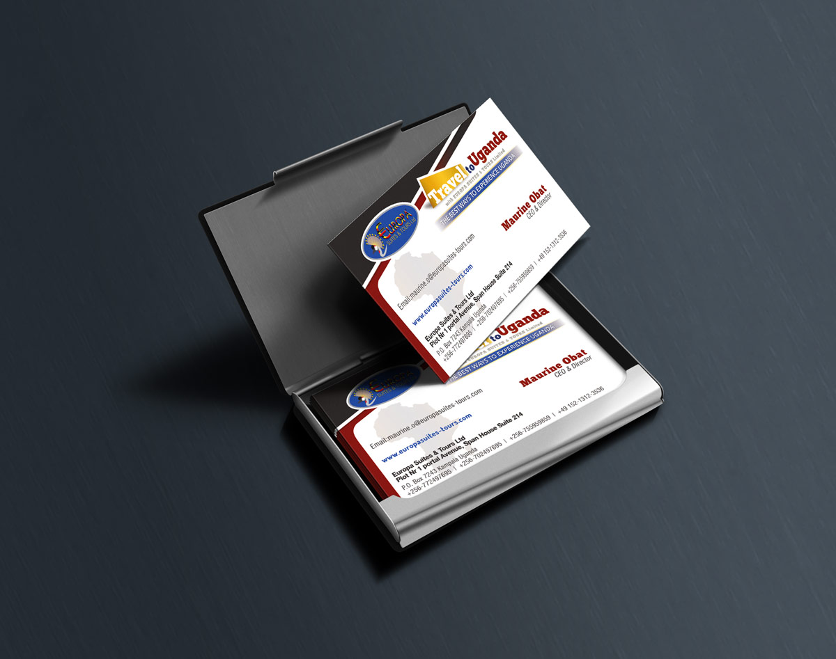 business cards travel to uganda africa europa suites